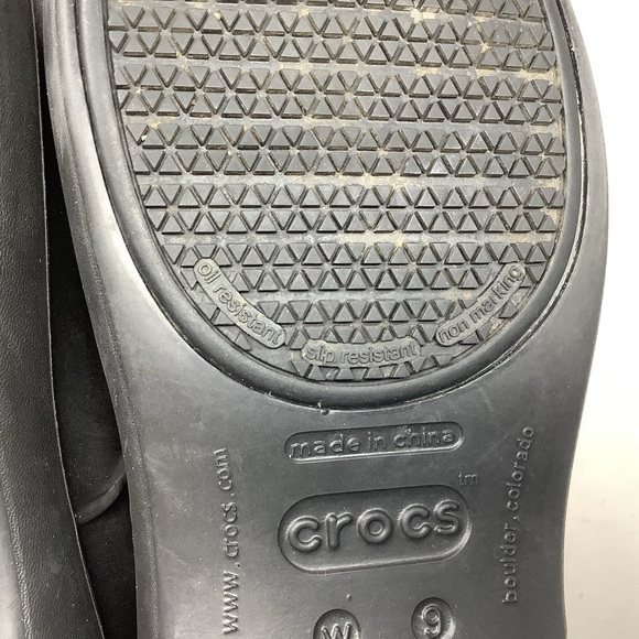 Crocs Black Neria Slip-Resistant Clog - Picture 8 of 8